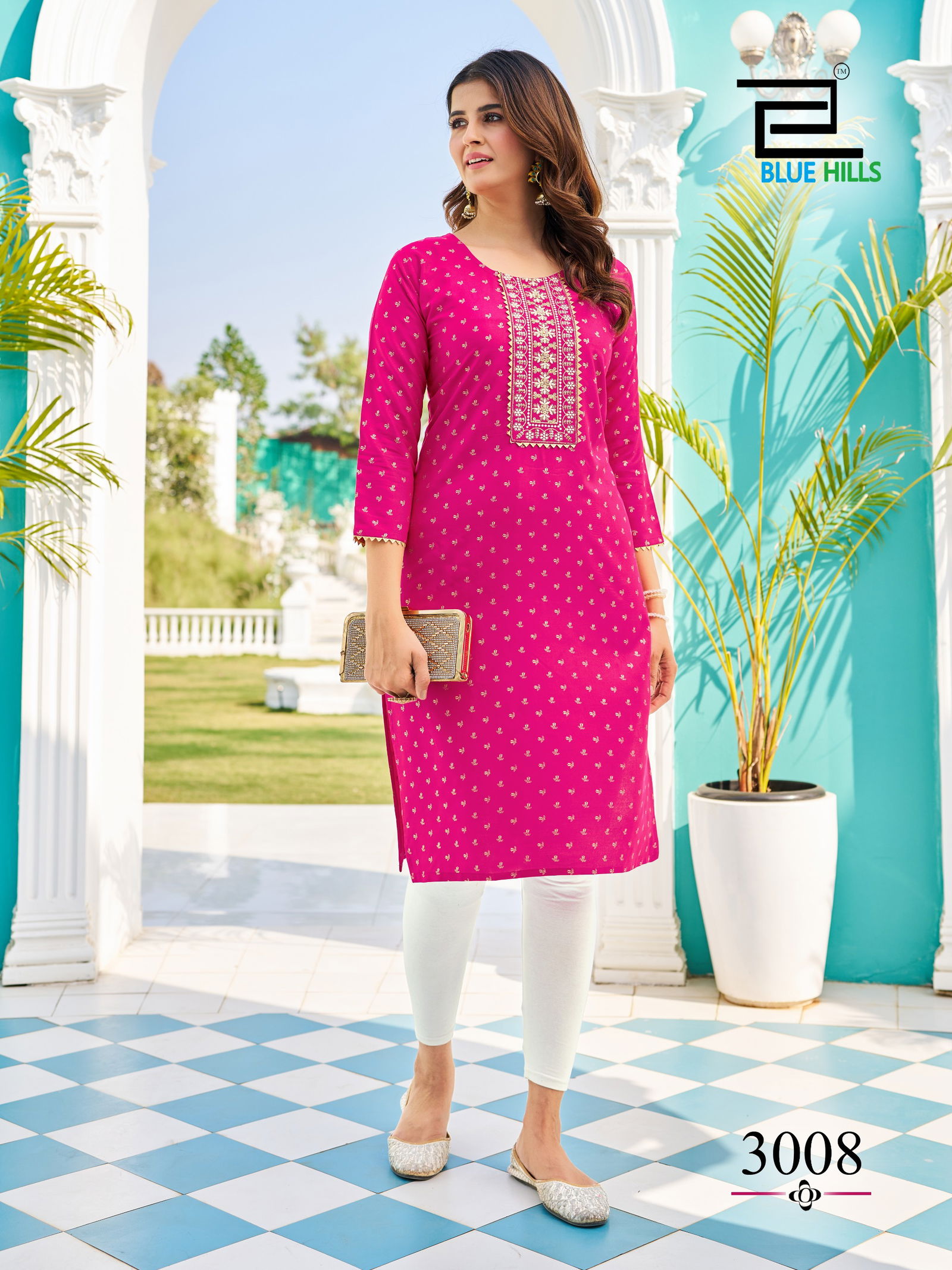 City Light Vol 3 By Blue Hills Rayon Foil Printed Plus Size Kurti Wholesale Price In Surat